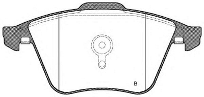 OPEN PARTS bpa096441 -  Комплект тормозных колодок, дисковый тормоз
